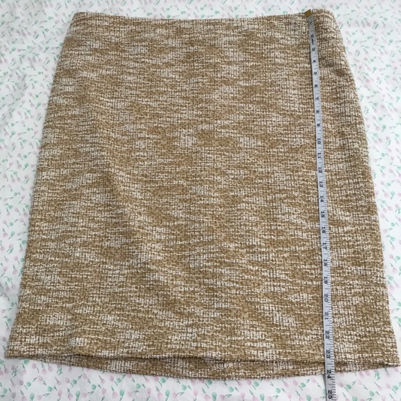 NWOT Laura Yellow High Waisted Tweed Boucle Pencil Skirt Plus Size 16/1X - Picture 5 of 9